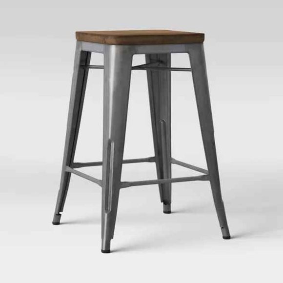 24" Hampden Distressed Industrial Counter stool